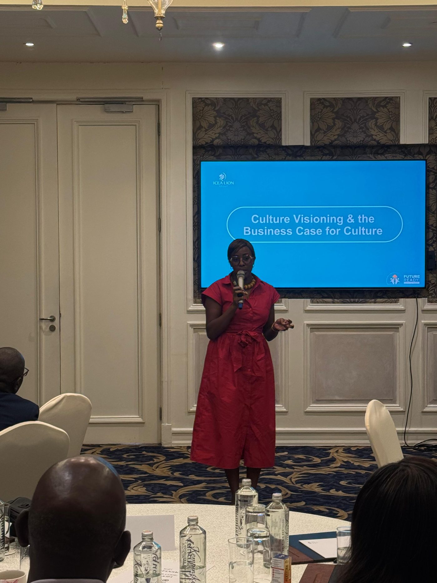 Natalie Manga facilitating a Culture Visioning session for ICEA LION Group